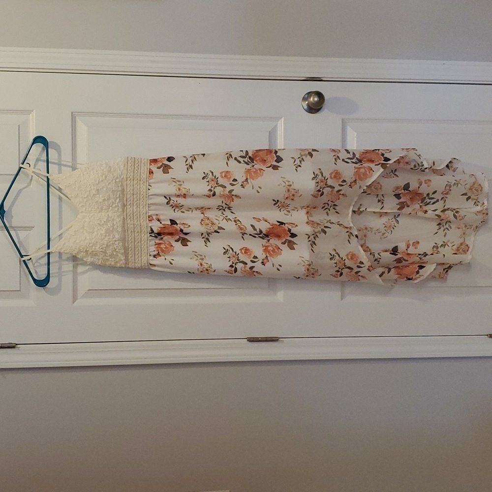 Floral high low dress